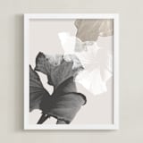 "Refractions" - Art Print in Taupe by Creo Study - Framed