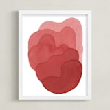 "pink composite" - Art Print in coral by Kelly Witmer - Framed