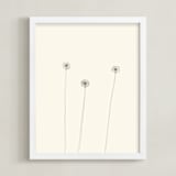"Dandelions" - Art Print in Ivory by Jorey Hurley - Framed