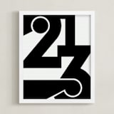 "LA  213" - Art Print in Black and White by Jennifer Morehead - Framed