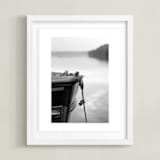 "from here to there" - Art Print in Misty Grey by Karen Kaul - Framed