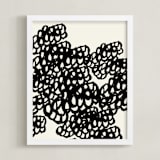 "Black Sheep" - Art Print in Noir by rose lindo - Framed