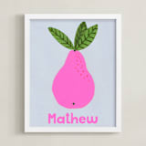 "My Fruity Family II" - Personalized Art Print in Candy by Marta Crea - Framed