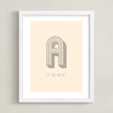 "Artisan" - Art Print in Almond by Marabou Design - Framed