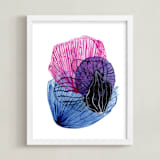 "Skeleton Petals 6" - Art Print in Multicolor by Maggie Ramirez Burns - Framed