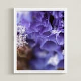 "Depth of Winter" - Art Print in Blueberry Smoothie by Janie Allen - Framed