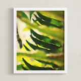 "Peekaboo Fern" - Art Print in Fern by Lisa McLean - Framed
