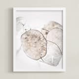"Soft Embrace" - Art Print in Soft Grey by Alicia Youngken - Framed
