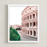 "The Coloseum" - Art Print in Blush Pink by Heather Loriece - Framed