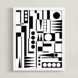 "Absolute Beginners" - Art Print in black and white by Bryn Wears-Fitipaldi - Framed