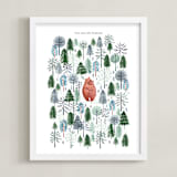 "Never Alone" - Personalized Art Print in Crisp White by Sarah Knight - Framed