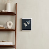"Crane dance" - Art Print in Moody blue by Nina Leth - In a Room