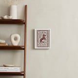 "Lamb Linocut" - Art Print in Rust by Ash Weaver - In a Room