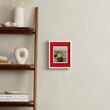 "Color Border: Portrait Framed Photo" - Framed Photo in Red by Minted - In a Room