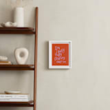 "Dillydally all day" - Art Print in Tangerine by Inkblot Design - In a Room