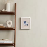 "Sharky cute" - Personalized Art Print in Blush by Tati Abaurre - In a Room