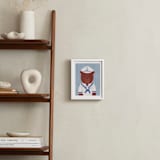 "Sailor Bear" - Art Print in Dusty Blue by Madhvi Samimi - In a Room
