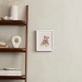 "Bear with Bow" - Art Print in Royal Blue by Vivian Yiwing - In a Room