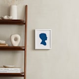"Silhouette: Custom Print with Text" - Custom Print in Blueberry by Minted - In a Room