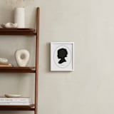 "Cameo Silhouette: Custom Print" - Custom Print in Black by Minted - In a Room