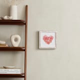 "Watercolor Bubble Hearts" - Art Print in Rose by Belia Simm - In a Room