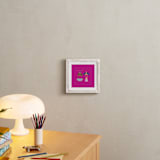 "Boho Bugs" - Art Print in Magenta by Britt Mills - In a Room