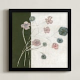 "Celebratory Decay" - Art Print in Green Decay by Bethania Lima - Framed
