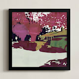 "37th Street 1" - Art Print in Grey Rose by lisa Mundorff - Framed