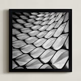 "Honeycomb" - Art Print in Black & white by Angie McMonigal - Framed