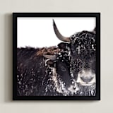 "forever together" - Art Print in Chocolate by Leslie Le Coq - Framed