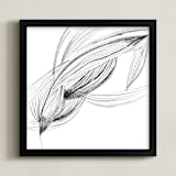 "Movement" - Art Print in Cloud White by Lucrecia Caporale - Framed