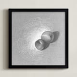 "Two Peaches" - Art Print in Silver by Meghan Lacey - Framed
