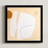"TURMERIC & TUSK" - Art Print in eggshell by Keren Toledano - Framed