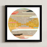 "Woven Pieces 1" - Art Print in SUNRISE by Kate Capone - Framed