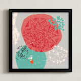 "Desert Frost" - Art Print in Rose by Victoria Johnson - Framed