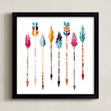 "Native" - Art Print in Multi Colored by Kelsey McNatt - Framed