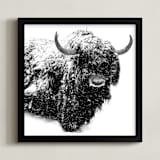 "Below Zero" - Art Print in Black and White by Leslie Le Coq - Framed