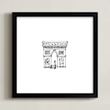 "The Arc de Triomphe Paris" - Art Print in Black and White by Phrosné Barwood - Framed
