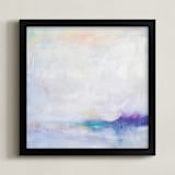 "Escape " - Art Print in Blue White by Julia Contacessi - Framed