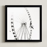 "Rise" - Art Print in Slate Gray by Stacy Kron - Framed