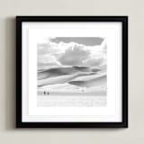 "Dunes" - Art Print in Sandgrain White by Calais A Le Coq - Framed