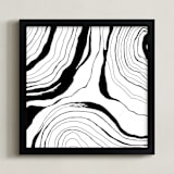 "Story Lines (Two)" - Art Print in India Ink by Hannah Lipking - Framed