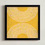 "sunrise sunset" - Art Print in Sunshine by Kerry Doyle - Framed