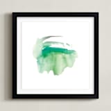 "Abound" - Art Print in Light green by Christine Llewellyn - Framed