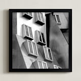 "Windows" - Art Print in Silver Exterior by Sadye Sagov - Framed