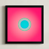 "Sun in the dust. Variations 29" - Art Print in Bubblegum Pink by Arash Fattahi Acosta - Framed