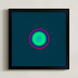 "Sun in the dust. Variations 23" - Art Print in Deep Sea Green Dot by Arash Fattahi Acosta - Framed