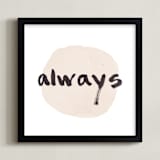 "Love Always" - Art Print in blush by Qing Ji - Framed