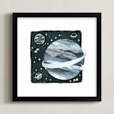 "Space Doodle" - Art Print in Galaxy by Megan Cash - Framed