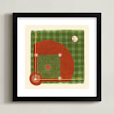 "Dinger 2 Diamond in the Rough" - Art Print in Clay by Kamala Nahas - Framed